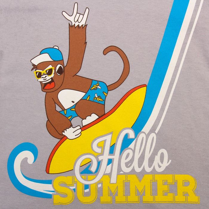 Футболка детская KAFTAN "Summer", рост 110-116 (32), 5-6 лет, цвет серый