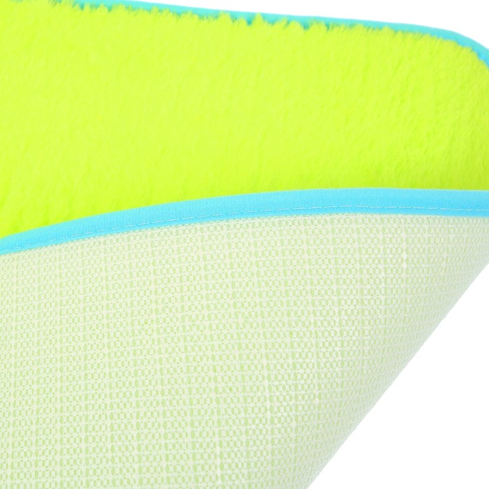 Набор ковриков для ванной и туалета 2 шт, цвет зеленый