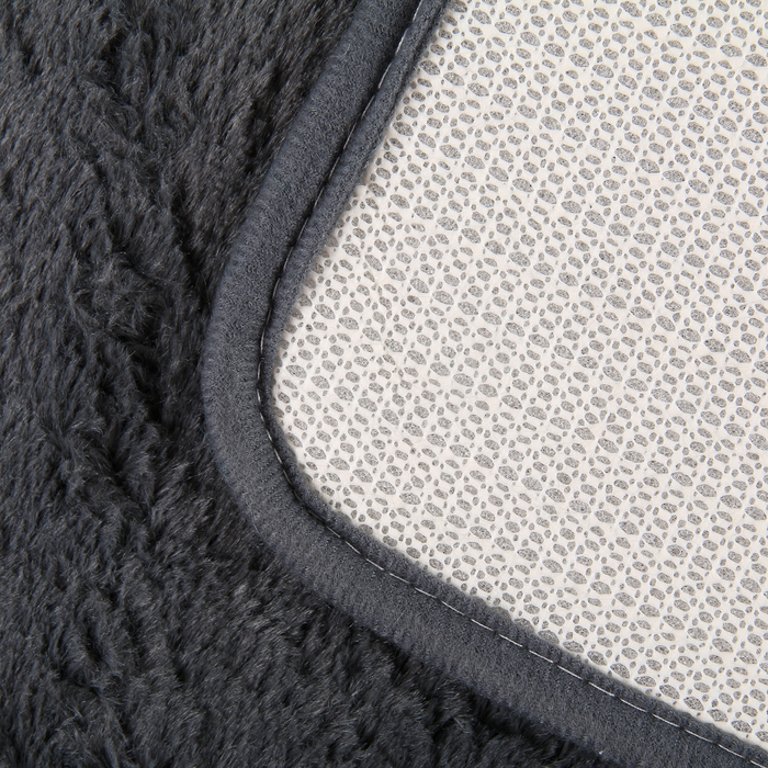 Набор ковриков для ванной и туалета 2 шт, цвет серый