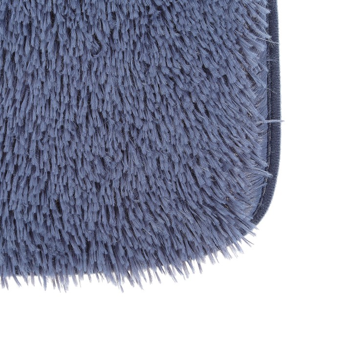 Набор ковриков для ванной и туалета 2 шт, цвет серый