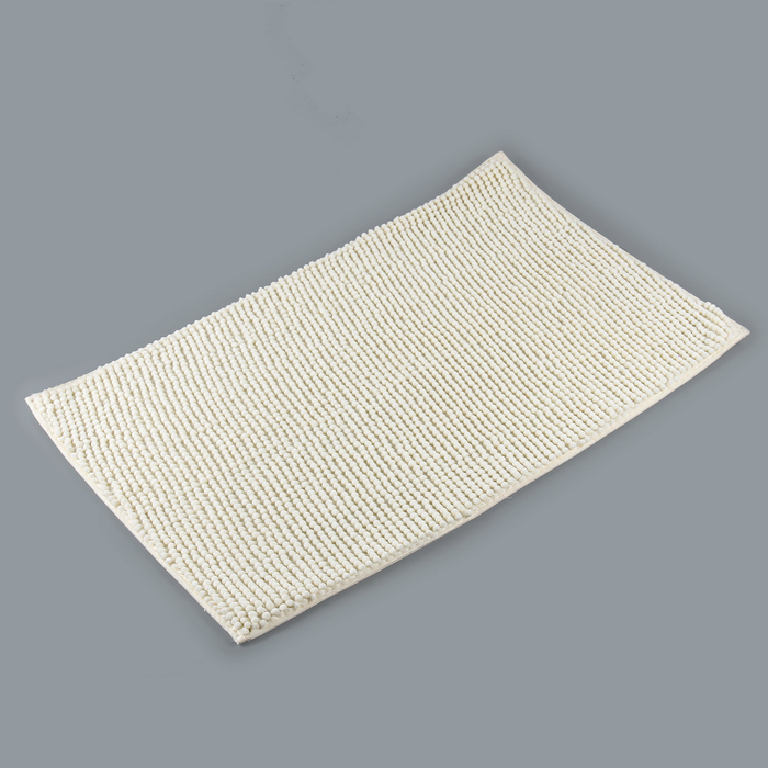 Коврик для ванной "Букли", цвет белый