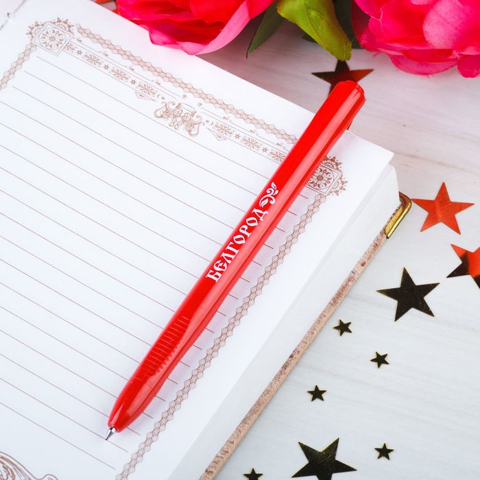 Ручка пластик красная «Белгород», 13,7 см