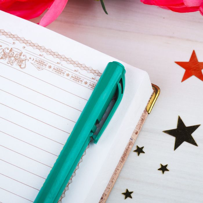 Ручка пластик зеленая «Липецк», 13,7 см