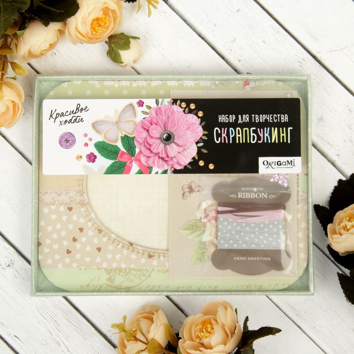 Скрапбукинг-фоторамка "Ностальгия" для 1 фото (13 х 19 см)