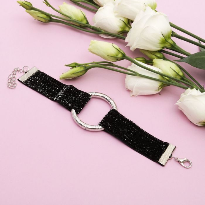 Браслет ассорти "Искренность" круг, цвет чёрно-серебряный