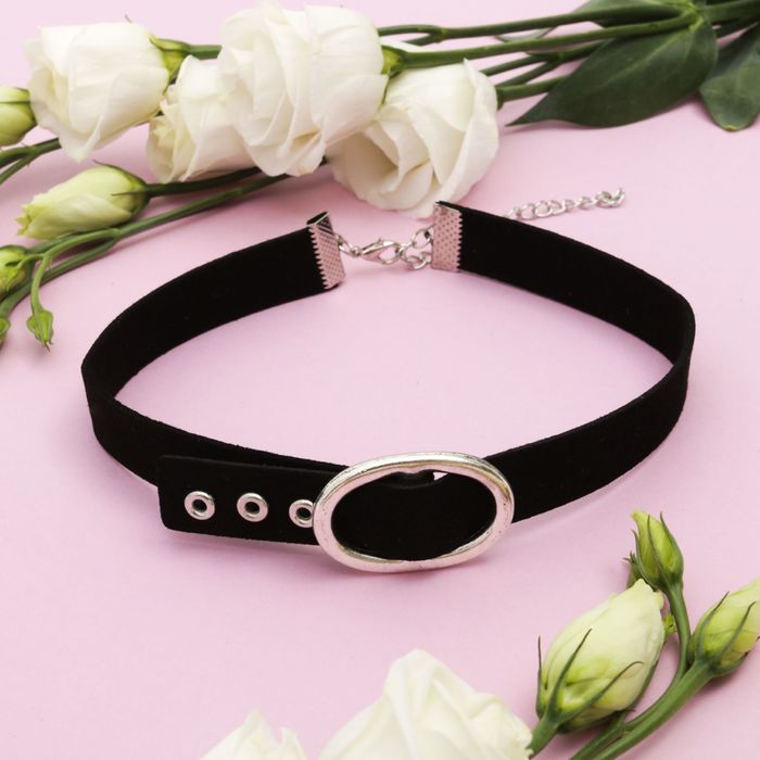 Чокер "Ремешок" малый, цвет чёрный