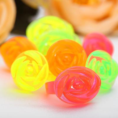 Кольцо детское "Розы", цвет МИКС, форма МИКС