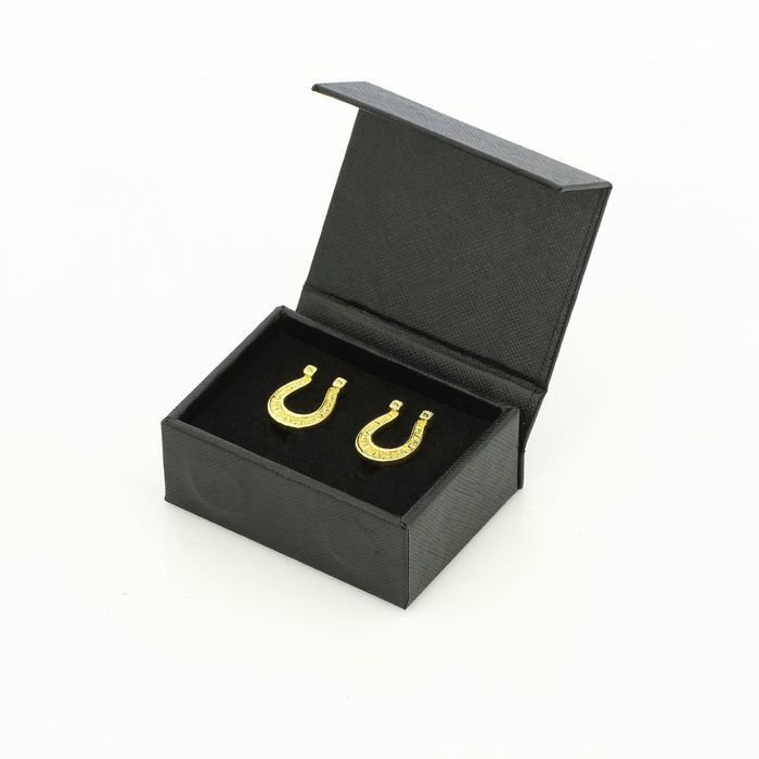 Запонки мужские "Подкова на счастье"