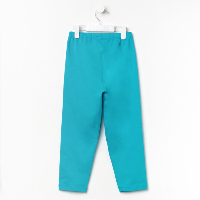 Бриджи для девочки, рост 152 см, цвет бирюзовый