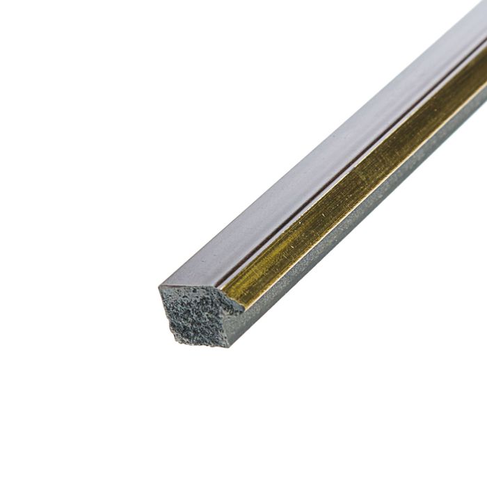 Багет пластиковый 15 мм х 11 мм х 2,9 м (Ш х В х Д) CD 1511–06 коричневый/золотой