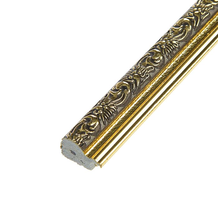 Багет пластиковый 21 мм х 16 мм х 2,9 м (Ш х В х Д) CD 2116–05 коричневый/золотой