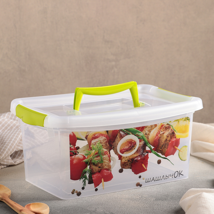 Контейнер с крышкой 4 л "Шашлык"