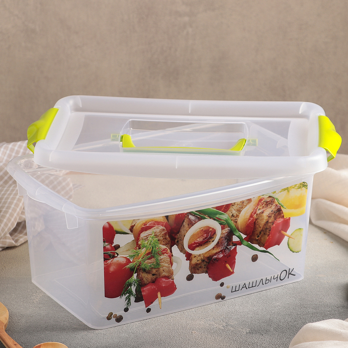 Контейнер с крышкой 4 л "Шашлык"