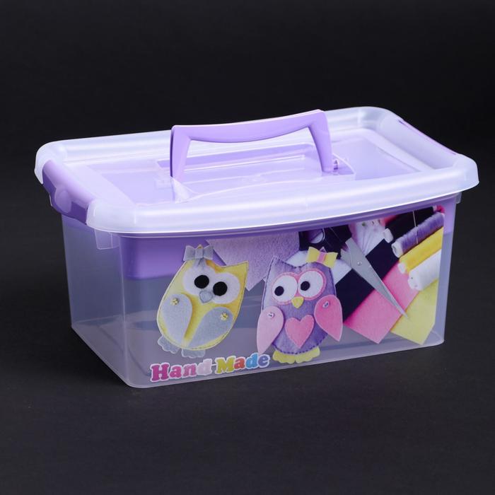 Контейнер 4 л "Рукоделие", цвет лиловый