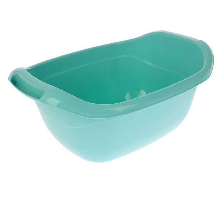 Таз 16 л овальный, цвет аквамарин