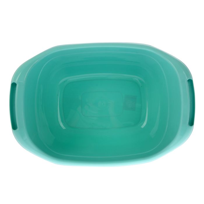 Таз 16 л овальный, цвет аквамарин