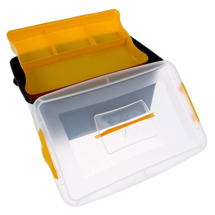 Контейнер для хранения с вкладышем 9 л, цвет черный