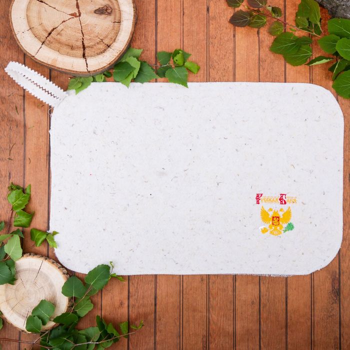 Коврик банный с вышивкой "Русская баня"