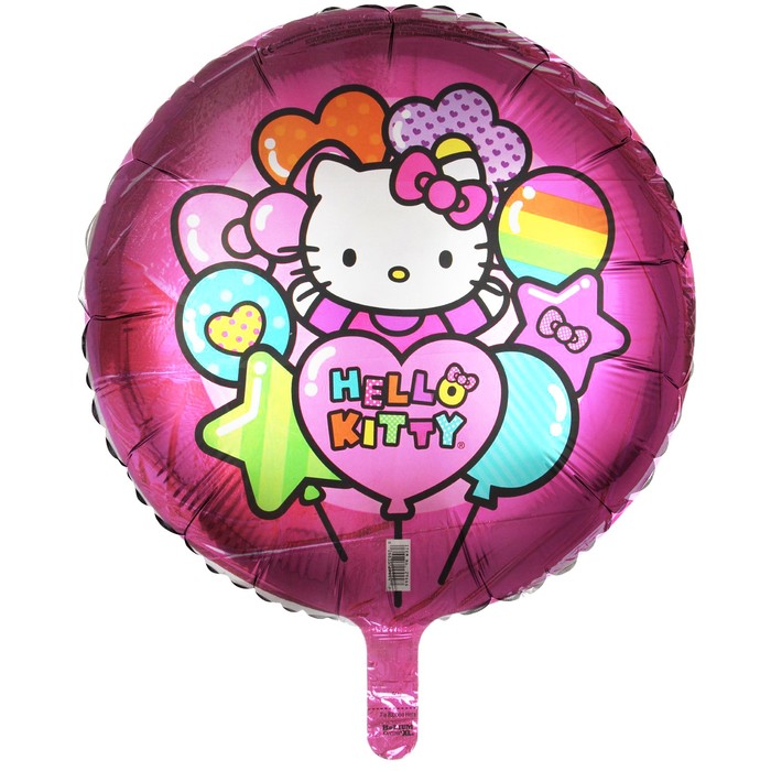 Шар фольгированный 18" Hello Kitty радуга