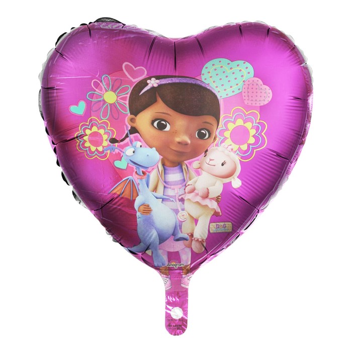 Шар фольгированный 18" "Доктор Плюшева" сердце