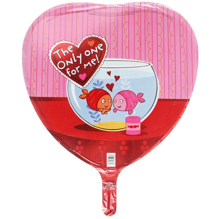Шар фольгированный 18" Рыбки, сердце