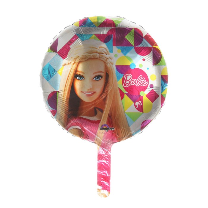 Шар фольгированный 9" Барби, без палочки