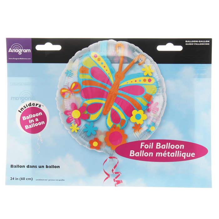 Шар фольгированный 24" ДЖАМБО/ИНСАЙДЕР "Бабочка"