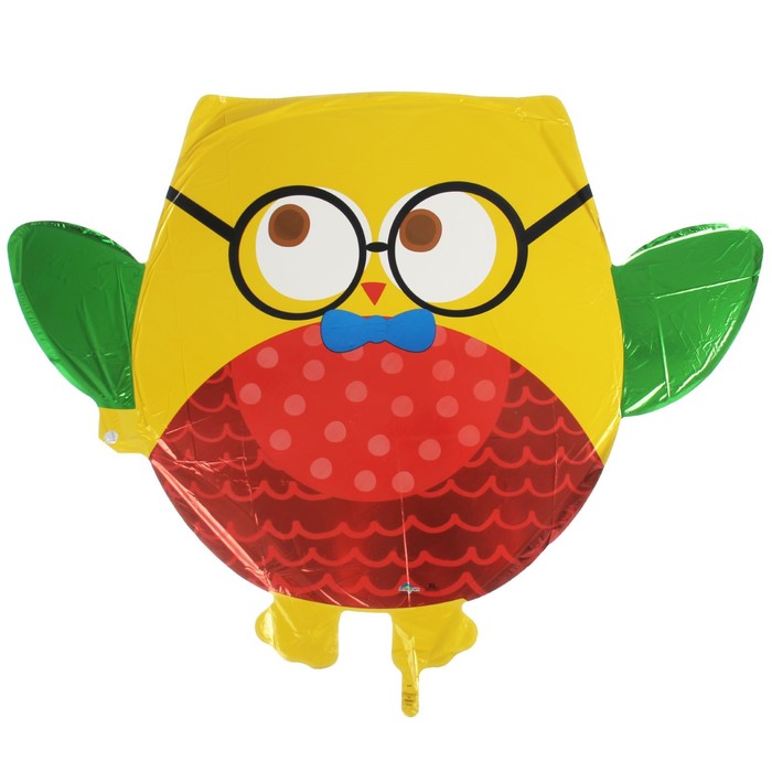 Шар фольгированный "Филин в очках"
