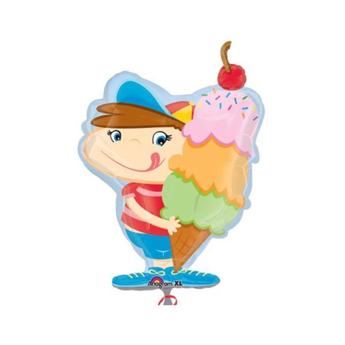 Шар фольгированный 28" "Мальчик с мороженым"