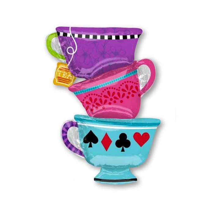 Шар фольгированный 24" "Сумасшедшее чаепитие"