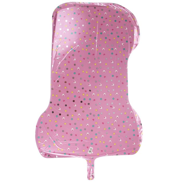 Шар фольгированный 28" ЦИФРА 1 Минни Маус Первый ДР