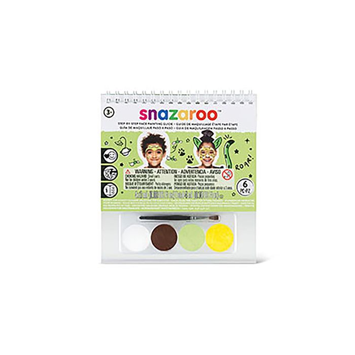 Аквагрим + книга, 4 цвета, кисточка