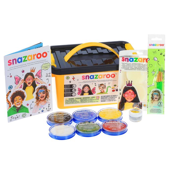 Аквагрим профессиональный, набор 13 предметов в чемоданчике