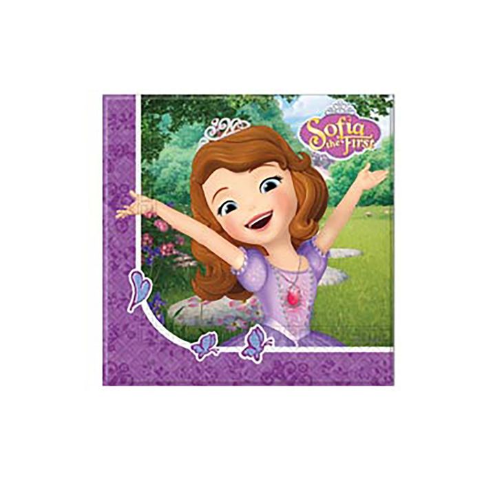 Салфетки бумажные "София Острова" 33*33 (набор 20 шт)