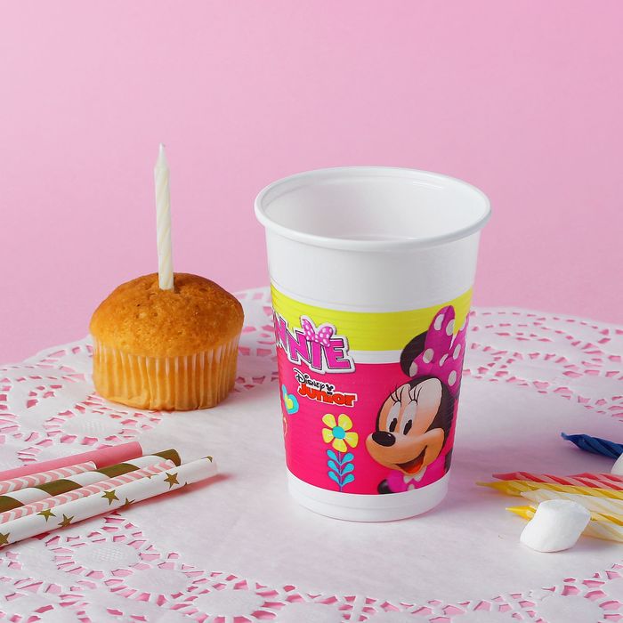Стаканы пластиковые 200 мл "Стильная Минни - 2" (набор 8 шт)/Minnie Happy Helpers