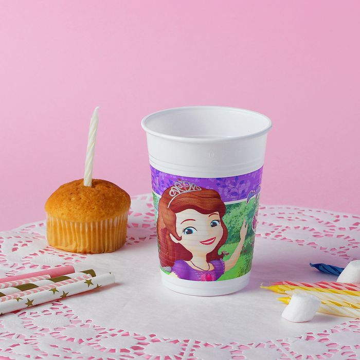 Стаканы пластиковые 200 мл "Принцесса София - 2" (набор 8 шт)/Sofia Mystic Isles