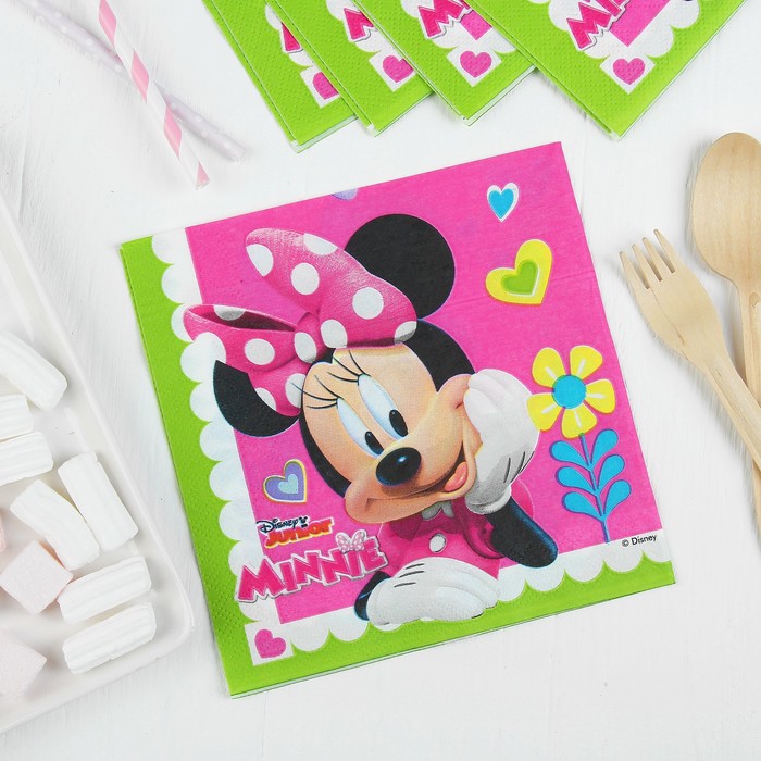 Салфетки 33*33 см "Стильная Минни - 2" (набор 20 шт)/ Minnie Happy Helpers