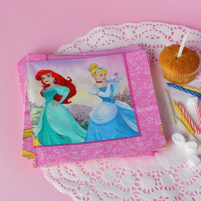 Салфетки 33*33 см "Принцессы Дисней" (набор 20 шт)/ Princess Heartstrong