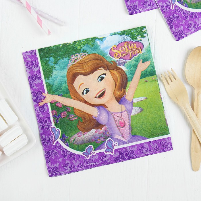 Салфетки 33*33 см "Принцесса София - 2" (набор 20 шт)/ Sofia Mystic Isles