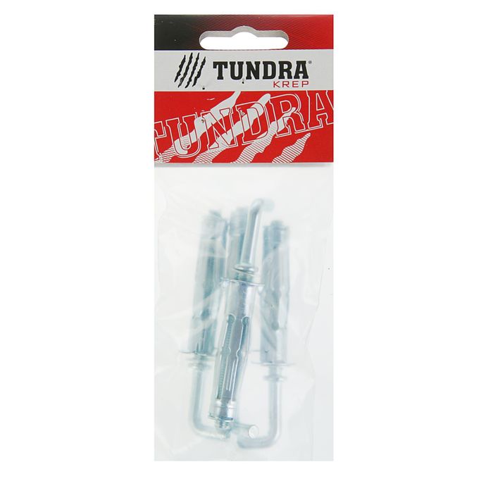 Анкер "Молли" TUNDRA krep, W М6х52 мм, с крюком, в пакете 4 шт.