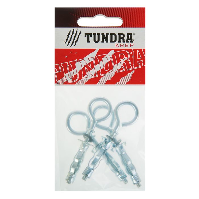 Анкер "Молли" TUNDRA krep, R М4х32 мм, с кольцом, в пакете 4 шт.