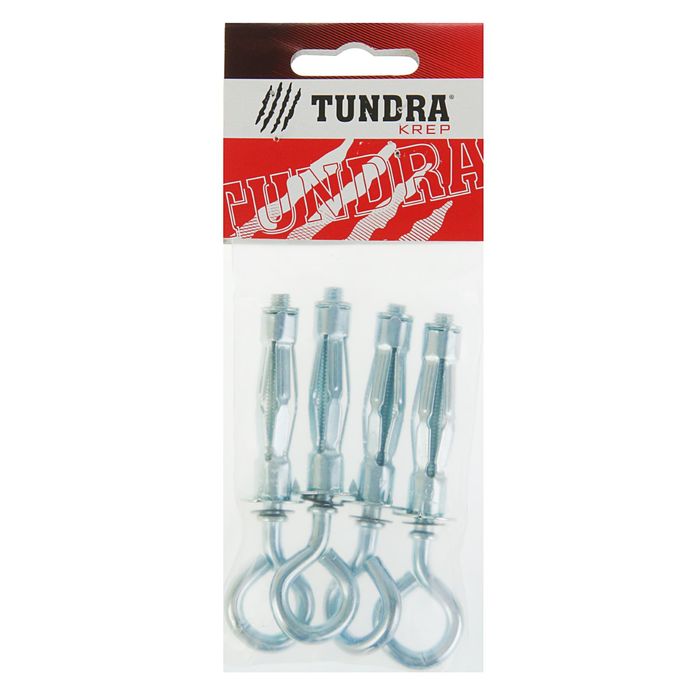 Анкер "Молли" TUNDRA krep, R М6х52 мм, с кольцом, в пакете 4 шт.