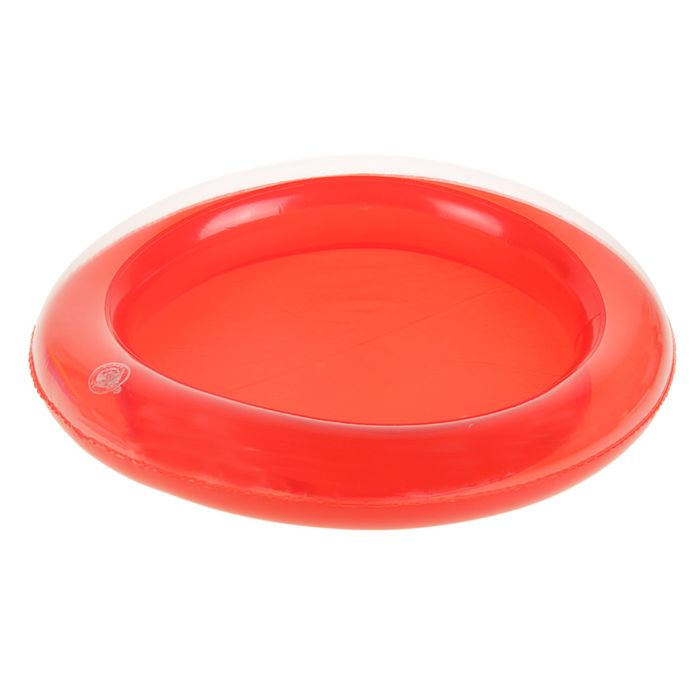 Коврик надувной для игры песком диаметр 46 см, цвет красный