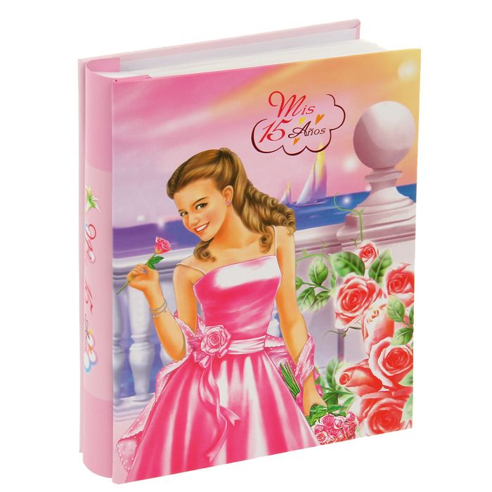 Фотоальбом на 200 фото 10х15 см "Выпускной бал" в коробке МИКС 26,5х21х5,5 см