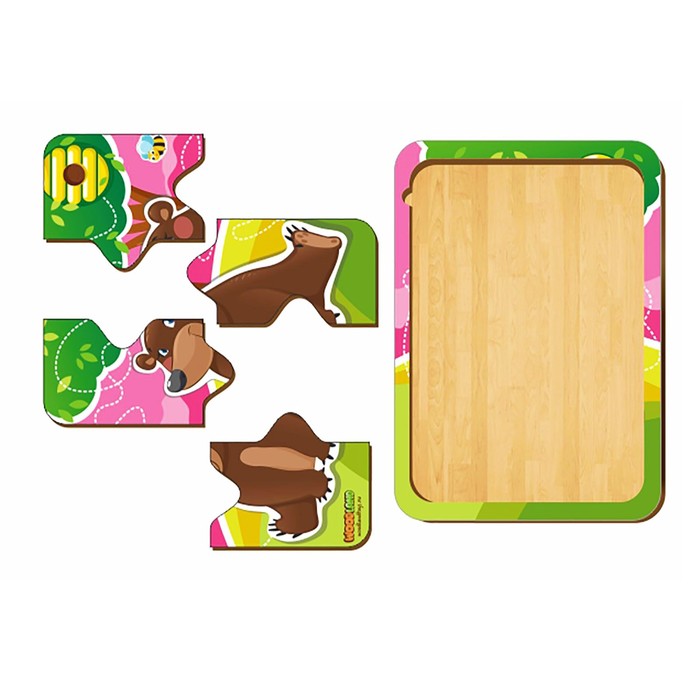 Пазл деревянный простой  "Медвежонок"