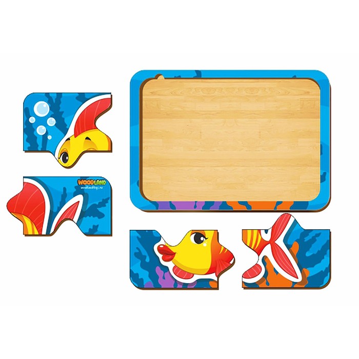 Пазл деревянный простой  "Рыбка"