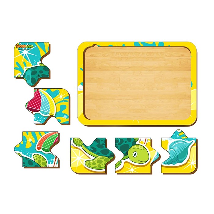 Пазл деревянный простой  "Черепаха на отдыхе"