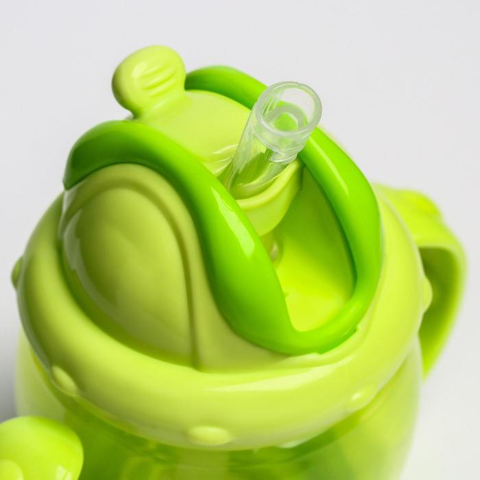 Поильник с трубочкой, 180 мл, от 9 мес., цвета МИКС