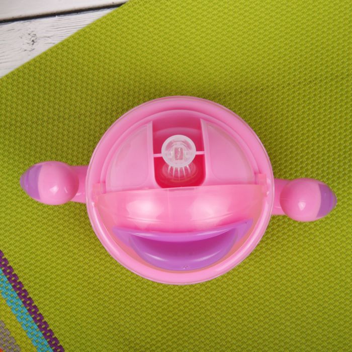 Поильник с трубочкой, 240 мл, от 9 мес., цвет розовый