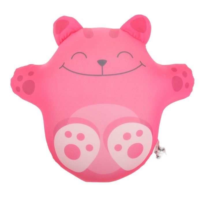 Мягкая игрушка-антистресс "Волшебный котик" цвет розовый, 33 см